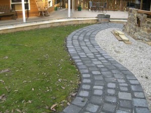 Curved Garden Path 