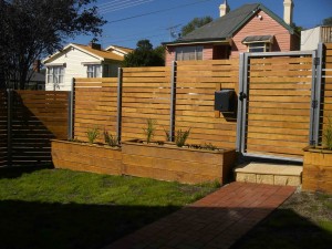 Horizontal Screen Fence and Gate